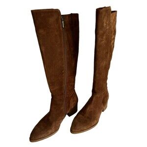 Italeau Fiamma Vero Cuoio Suede Genuine Leather Boots Size 38 .5/8.5US